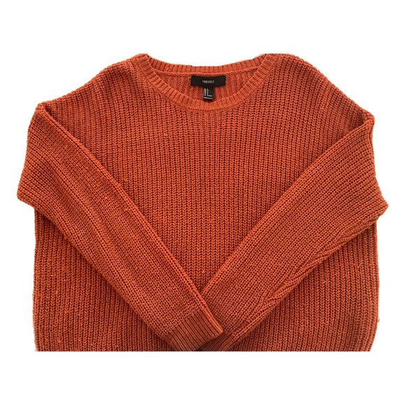 Fall, Burnt Orange Forever 21 Sweater - Picture 1 of 5